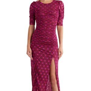Free People Briella Floral Side Slit Dress
